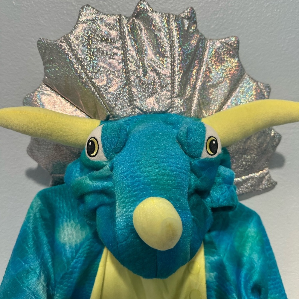 Target Dinosaur Costume in Blue, Yellow, and Silver